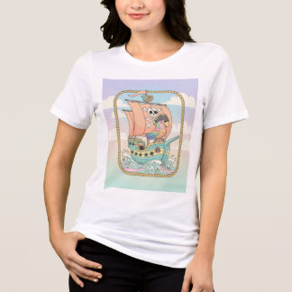Whimsique Pirat Frakt & Parrot T-Shirt Design - Ad