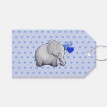 Whimsique Polka dots Baby Elephants Födelsedagsfes