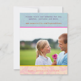 Whimsique Poster Stil Photo Bröllop spara datum Datumet