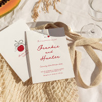 Whimsique Quirky Hand plockade Cherry Sweet Bröllo