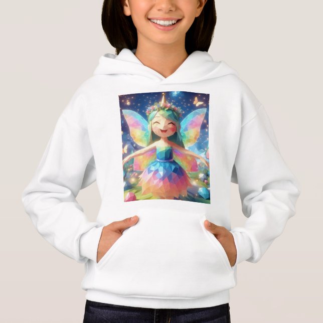 Whimsique Rainbow Fairy in a Magic Forest T Shirt (Framsida)