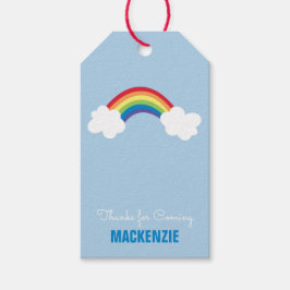 Whimsique Rainbow Personlig Birthday Gift Märkre Presentetikett