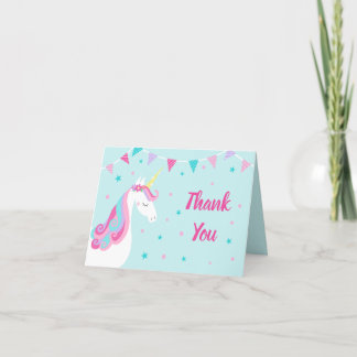 Whimsique Rainbow Unicorn Birthday Tack Kort