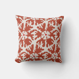 Whimsique Red & Beige Modern julstjärna Kudde