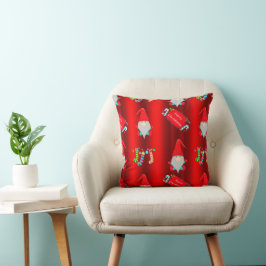 Whimsique Red Gnomes jul Kudde