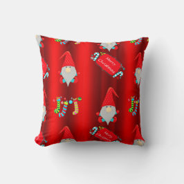 Whimsique Red Gnomes jul Kudde