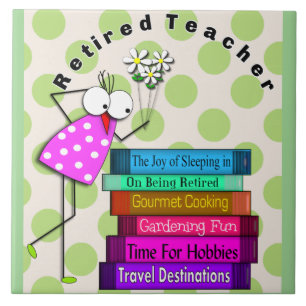 Whimsique Retrött Teacher Kakelplatta