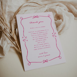Whimsique Rosa Wedding Reception Bord Tack Kort