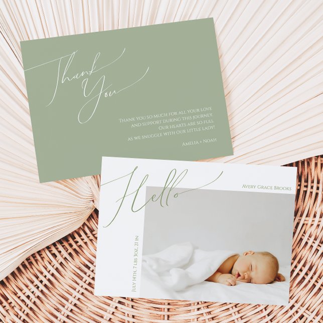 Whimsique Sage Grönt Baby Meddelande (Skapare uppladdad)