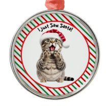 Whimsique Santa Kattunge Cute Cute Funny Julkatt