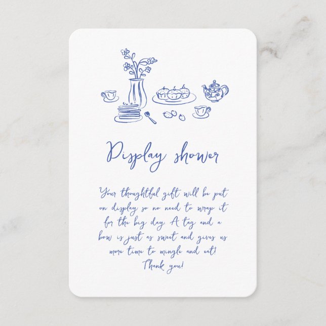 Whimsique Scribble Doodle Hand plockade Möhippa Tilläggskort (Framsida)