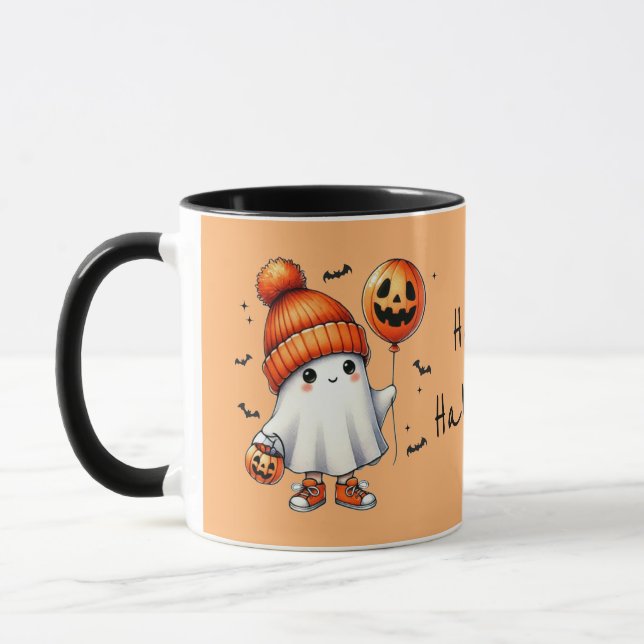 Whimsique Spooky Cute Ghost Halloween Mugg (Vänster)