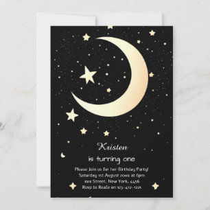 Whimsique Stardust Galactic Birthday Inbjudningar