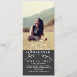 Whimsique Student Cute Typography Photo Charcol Meddelande