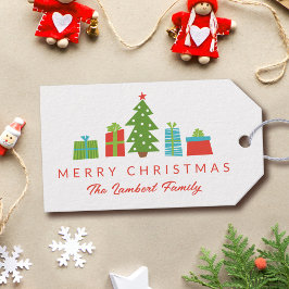 Whimsique Träd & Gifts God jul Presentetikett