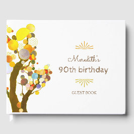 Whimsique Träd Milestone Birthday Gästböcker