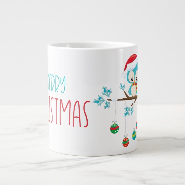 Whimsique Uggla Ornament Gren Jumbo Mugg (Framsidan)