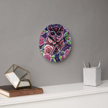 Whimsique Uggla på Blommar Gren Rosa Blue
