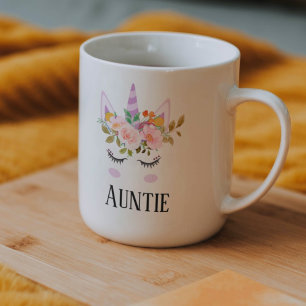 Whimsique unicorn Auntie,gravid Notification Kaffemugg