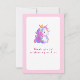 Whimsique Unicorn Birthday Tack Kort