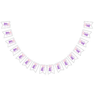 Whimsique Unicorn Birthday Vimplar