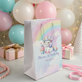 Whimsique Unicorn Rainbow Födelsedagsfest Gift Bag