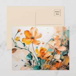 Whimsique Vår Blommigt Oil Acrylic Vykort