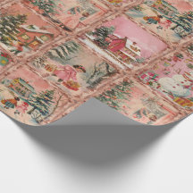 Whimsique Vintage God Jul Rosa Mönster