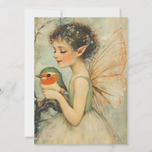 Whimsique Vintage-julbön med Robin Julkort