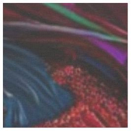Whimsique Wackadoodle Rosa Blue Feathers 1 yard Tyg