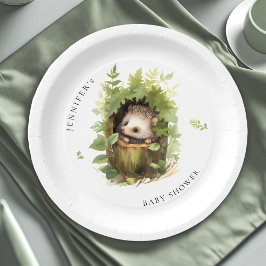 Whimsique Watercolor Baby Hedgehog Baby Shower