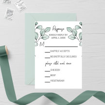 Whimsique Watercolor Eucalyptus Bröllop