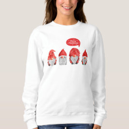 Whimsique Watercolor Gnome Santas: God jul T Shirt