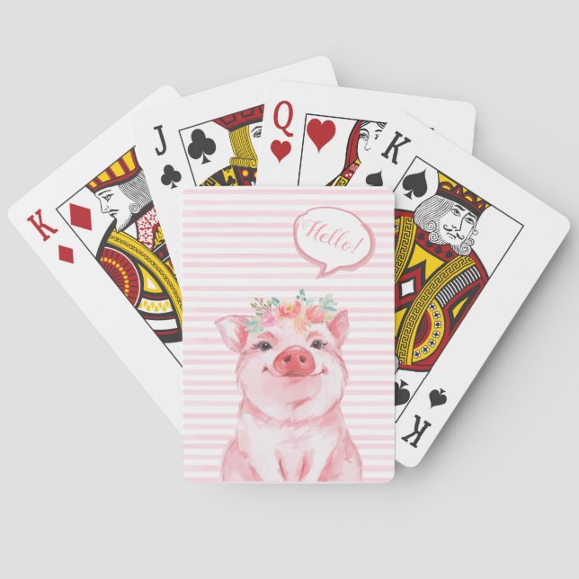 Whimsique Watercolor Gris Casinokort (Baksidan)