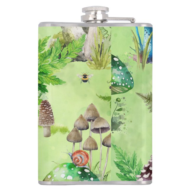 Whimsique Watercolor Mushroom Garden Fickplunta (Baksidan)