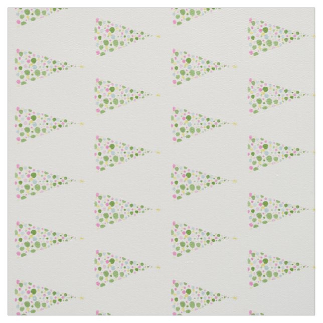 Whimsique Watercolor Polka Dot Julgranar Tyg (Provkarta)