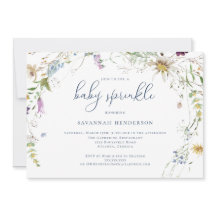 Whimsique Watercolor Wildblomme Baby Sprinkle