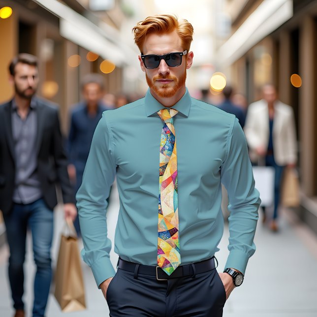 Whimsique Whirlwind Abstrakt Art Tie Slips (Skapare uppladdad)