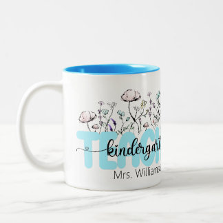 Whimsique Wildblomma A Charming Gift for Teacher Två-Tonad Mugg