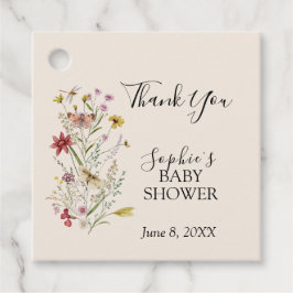 Whimsique Wildblomma Baby i Bloom Gåvor Etiketter