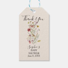 Whimsique Wildblomma Baby i Bloom Presentetikett