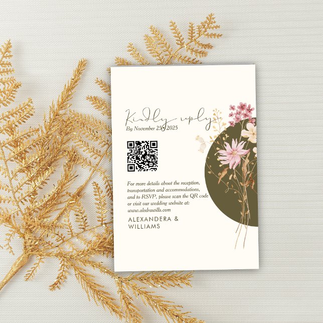 Whimsique Wildblommor Vår sommarfall OSA Kort (Skapare uppladdad)