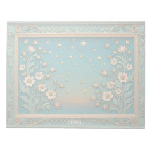 Whimsique Wildbloms Evening Teal Prism Monogram