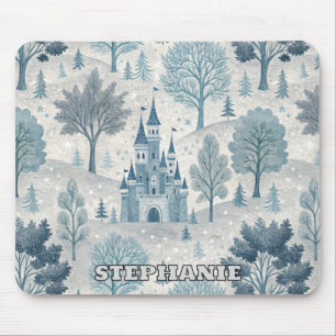 Whimsique Winter Castle Ligcape in Blue & Grått Musmatta
