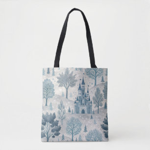 Whimsique Winter Castle Ligcape in Blue & Grått Tygkasse