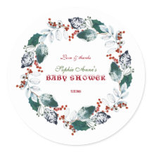 Whimsique Winter Heliga Berries and and Baby Showe