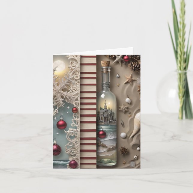 Whimsique Winter Julhälsningar Cards Tack Kort (Framsida)