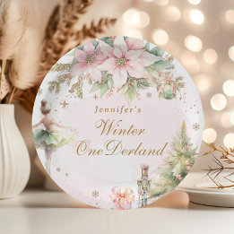 Whimsique Winter Onederland Pastel rosa födelsedag