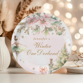 Whimsique Winter Onederland Pastel rosa födelsedag