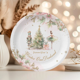 Whimsique Winter Onederland Pastel rosa födelsedag